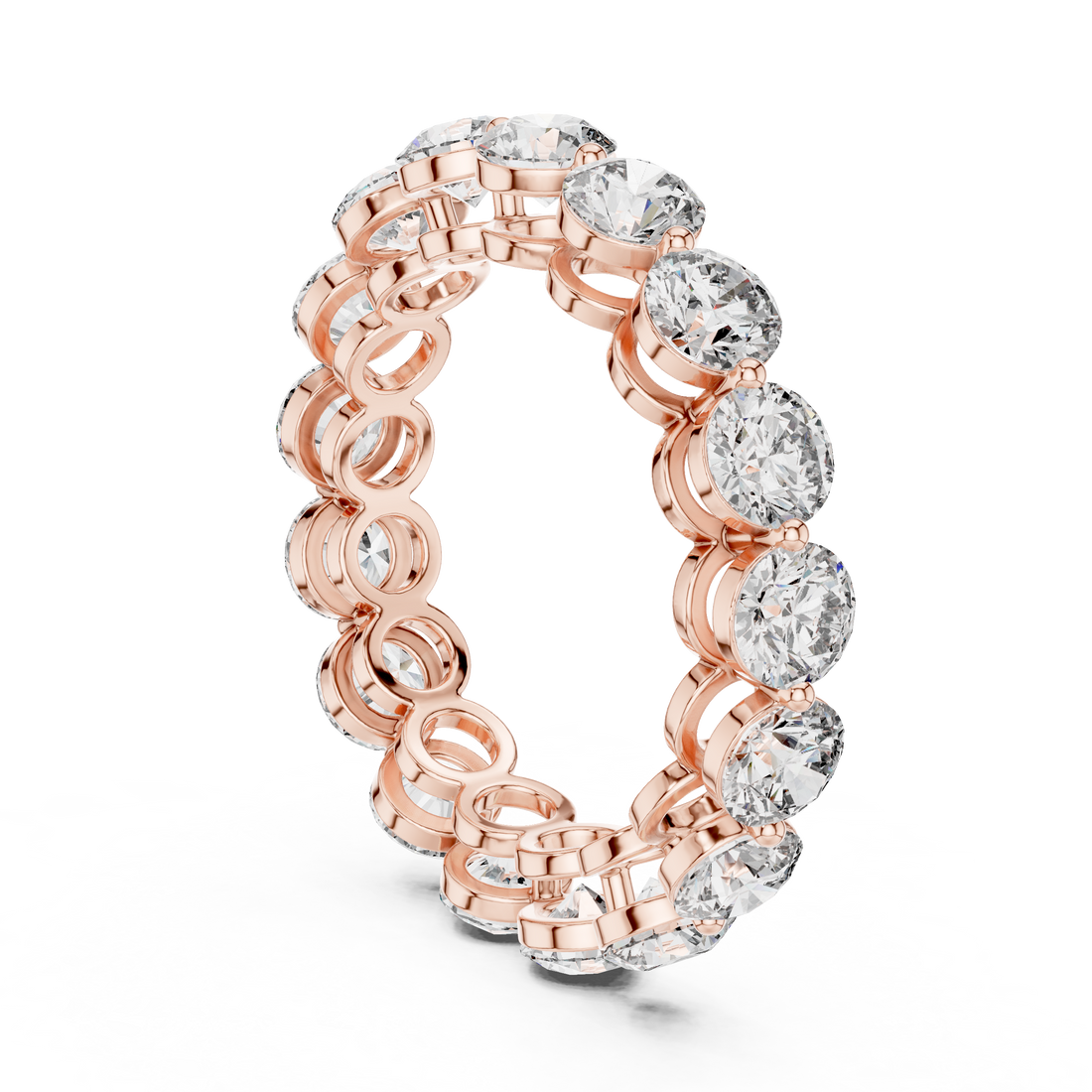 ALR-54 - Eternity Round Ring - White Gold