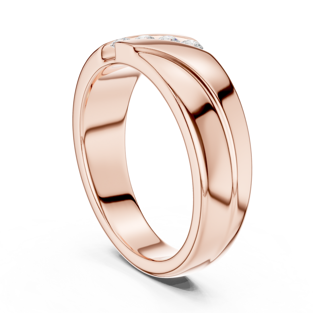 DDLR-427 - Fashion Round Ring - White Gold