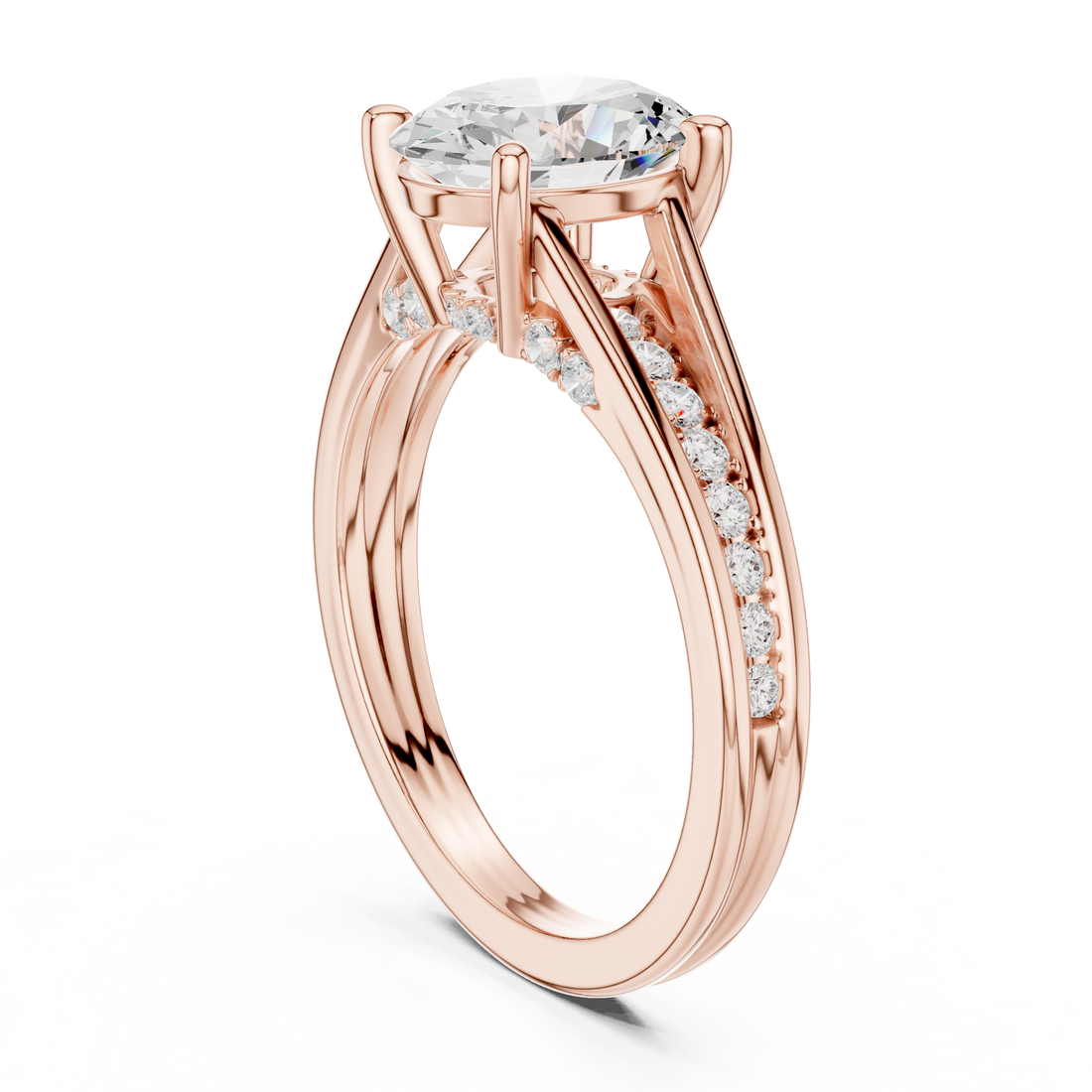 DDLR-253 - R00844-OV - Fashion Oval Ring - White Gold