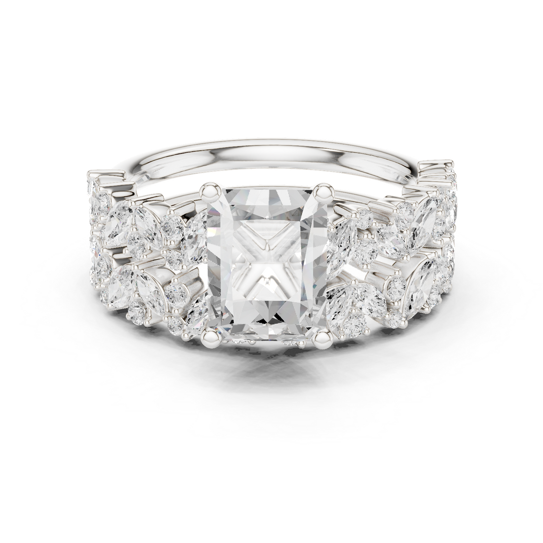 Fashion Ring - Radiant | DDLR-443-RA - White Gold
