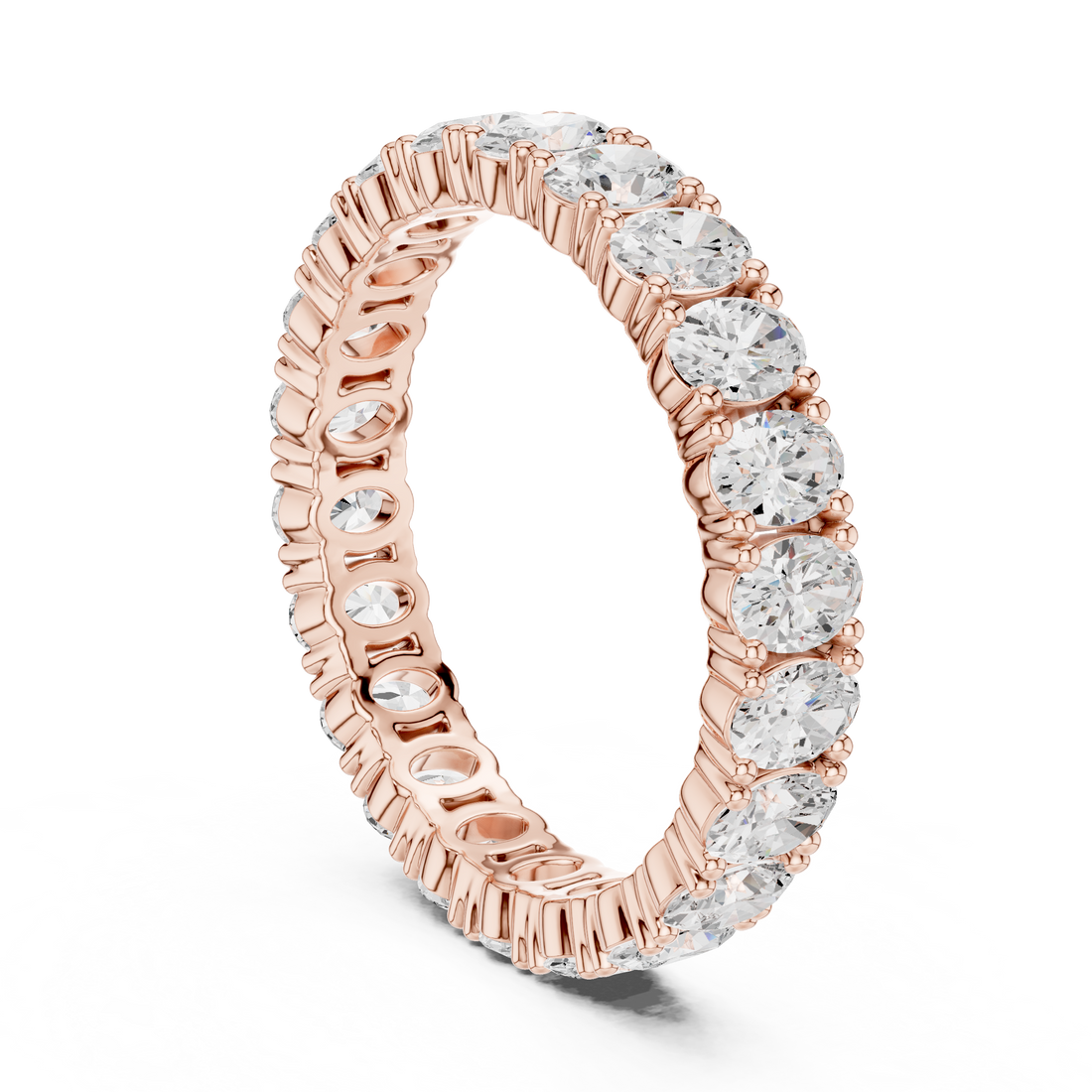 DDLR-621 - Eternity Oval Ring - White Gold