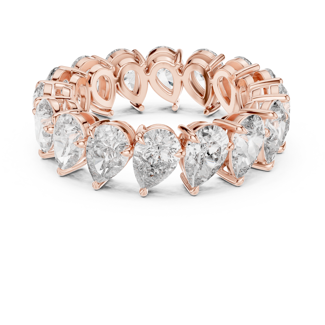 Eternity Ring - Pear | DDLR-220 - Rose Gold