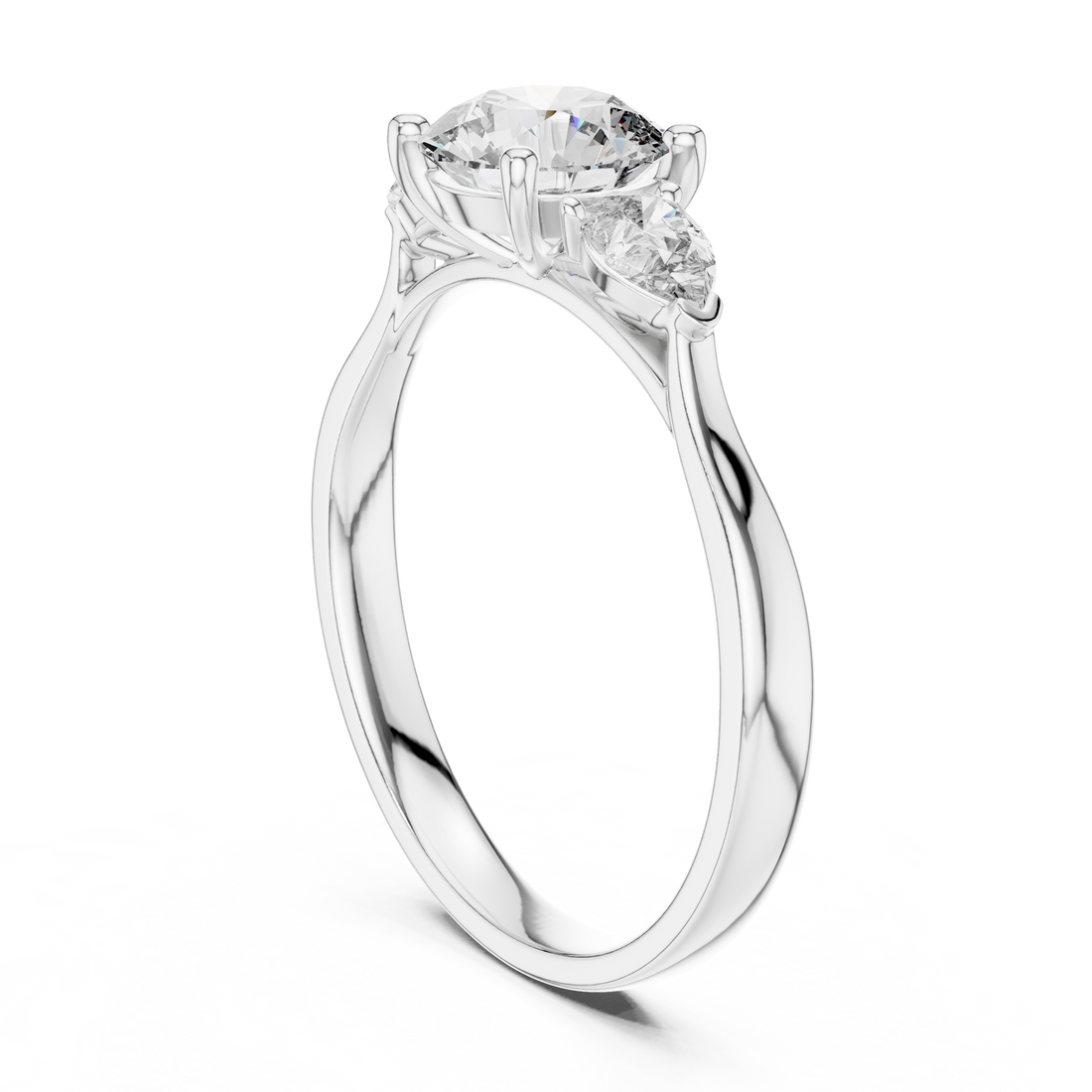 Fashion Ring - Pear | 00001L (17) - White Gold