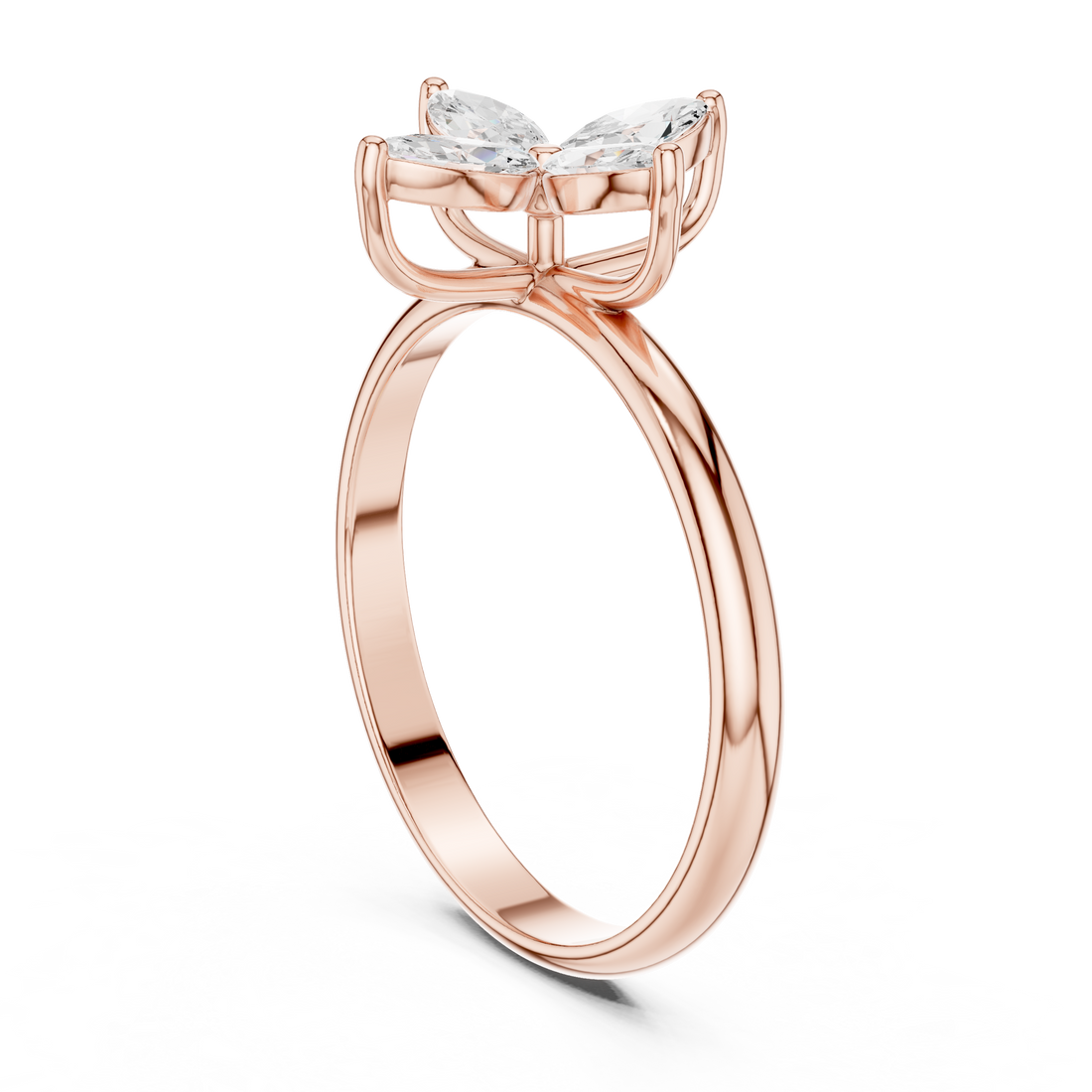 HLR-94 - Fashion Marquise Ring - White Gold