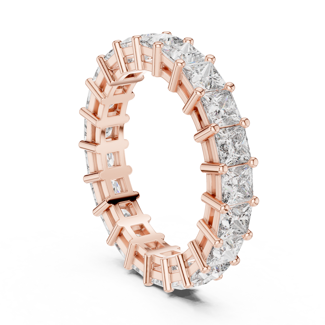 DDLR-204 - Eternity Princess Ring - White Gold