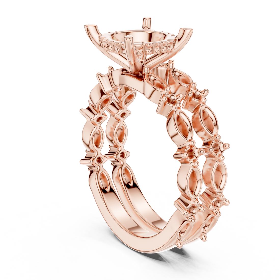 DDLR-301-RD - Solitaire Round Ring - White Gold