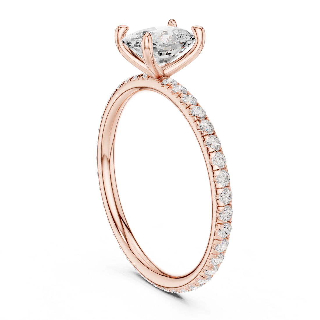 15 CUS - Solitaire Cushion Ring - White Gold