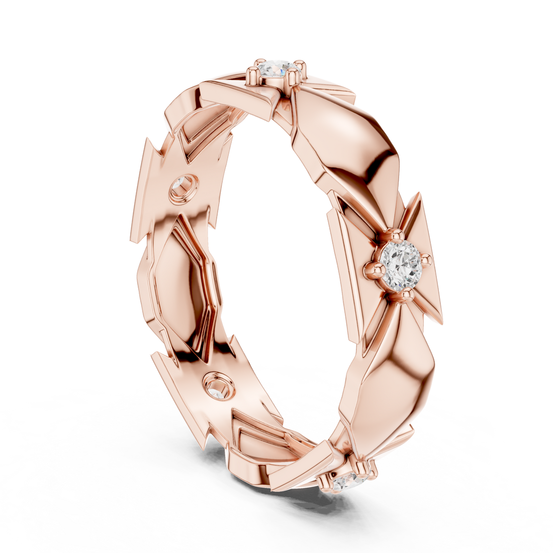 R4 - Eternity Round Ring - White Gold