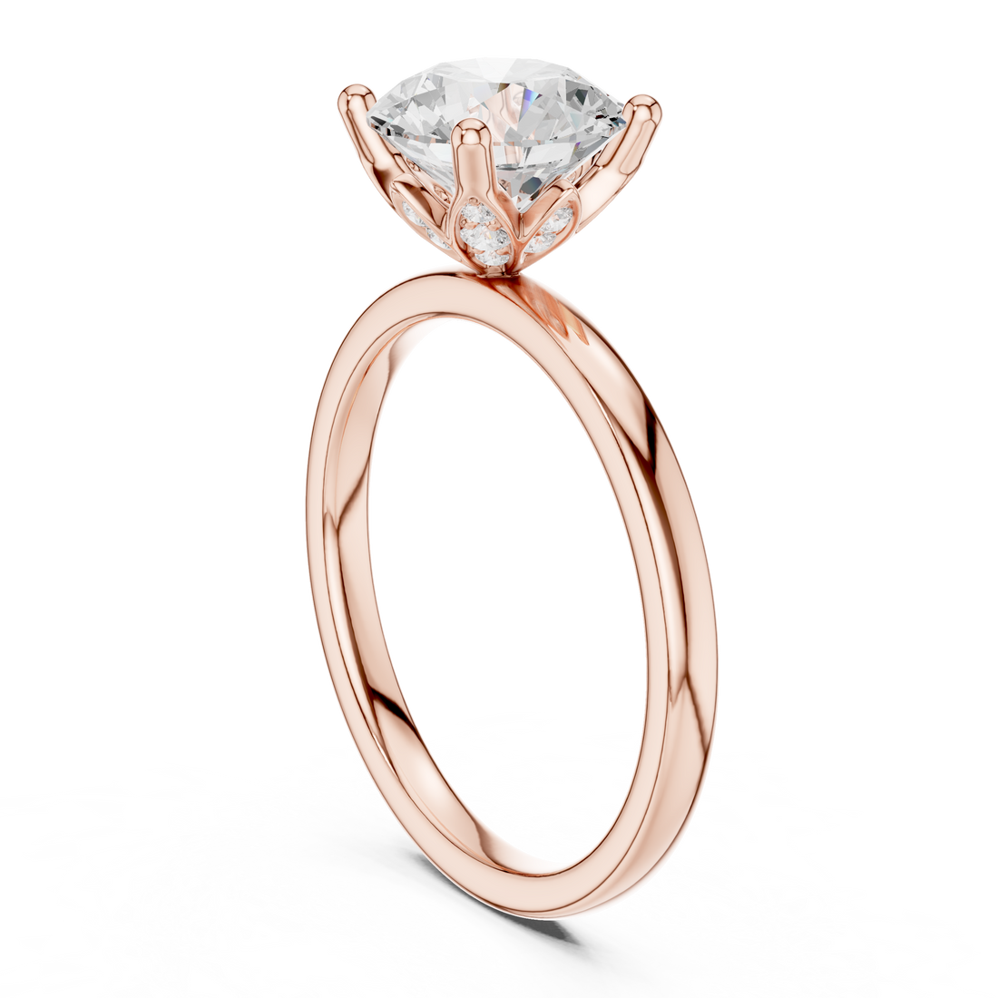Fashion Ring - Round | DDLR-847 - White Gold