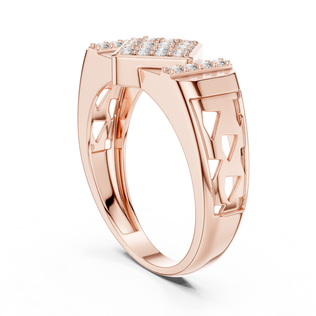 LR-01 (44) - Fashion Unknown Ring - White Gold