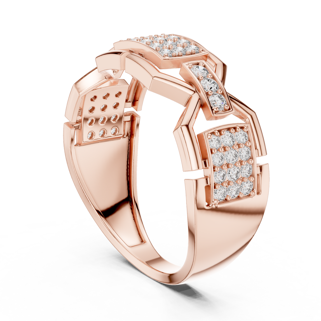 LR-01 (51) - Fashion Unknown Ring - White Gold
