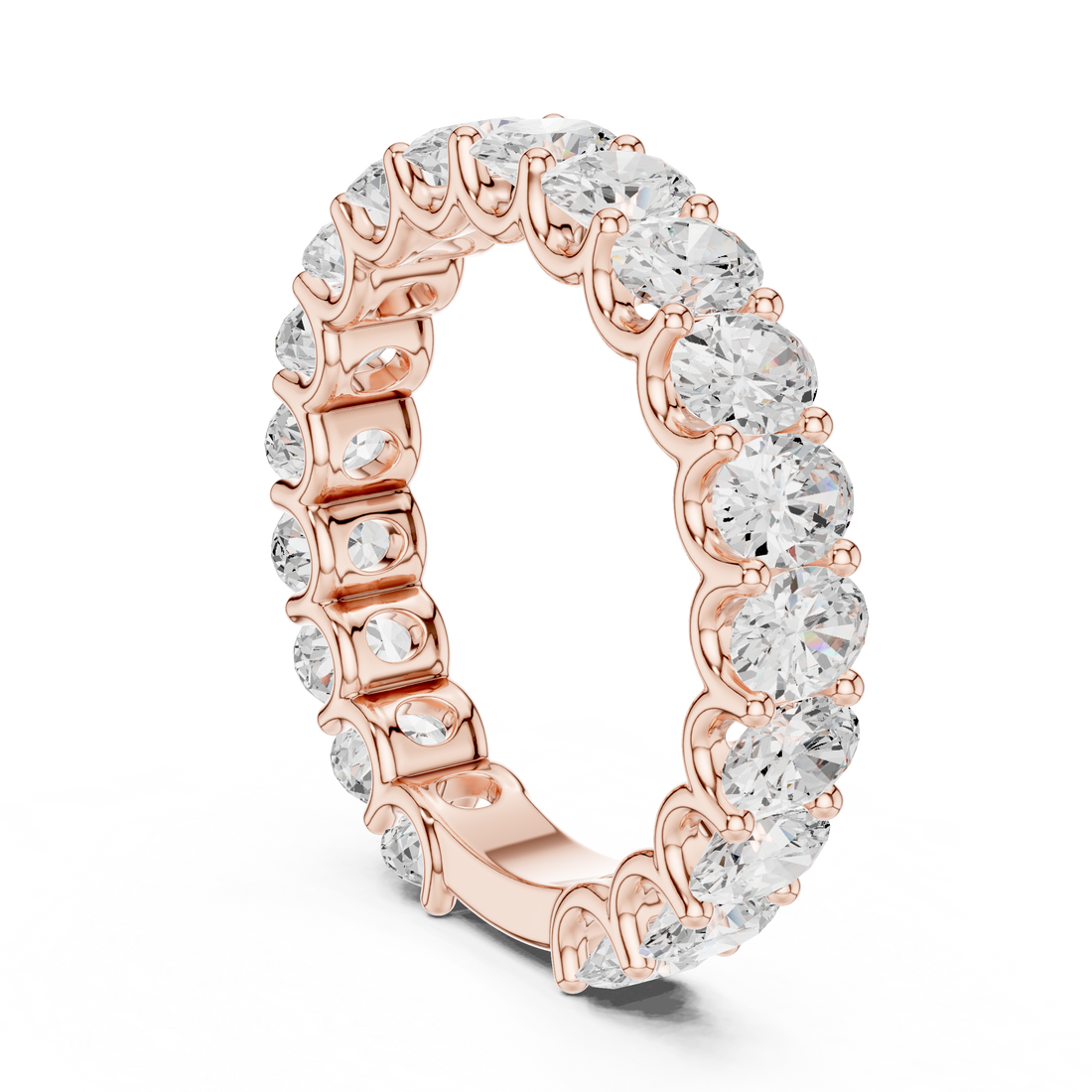 DDLR-695 - Fashion Oval Ring - White Gold