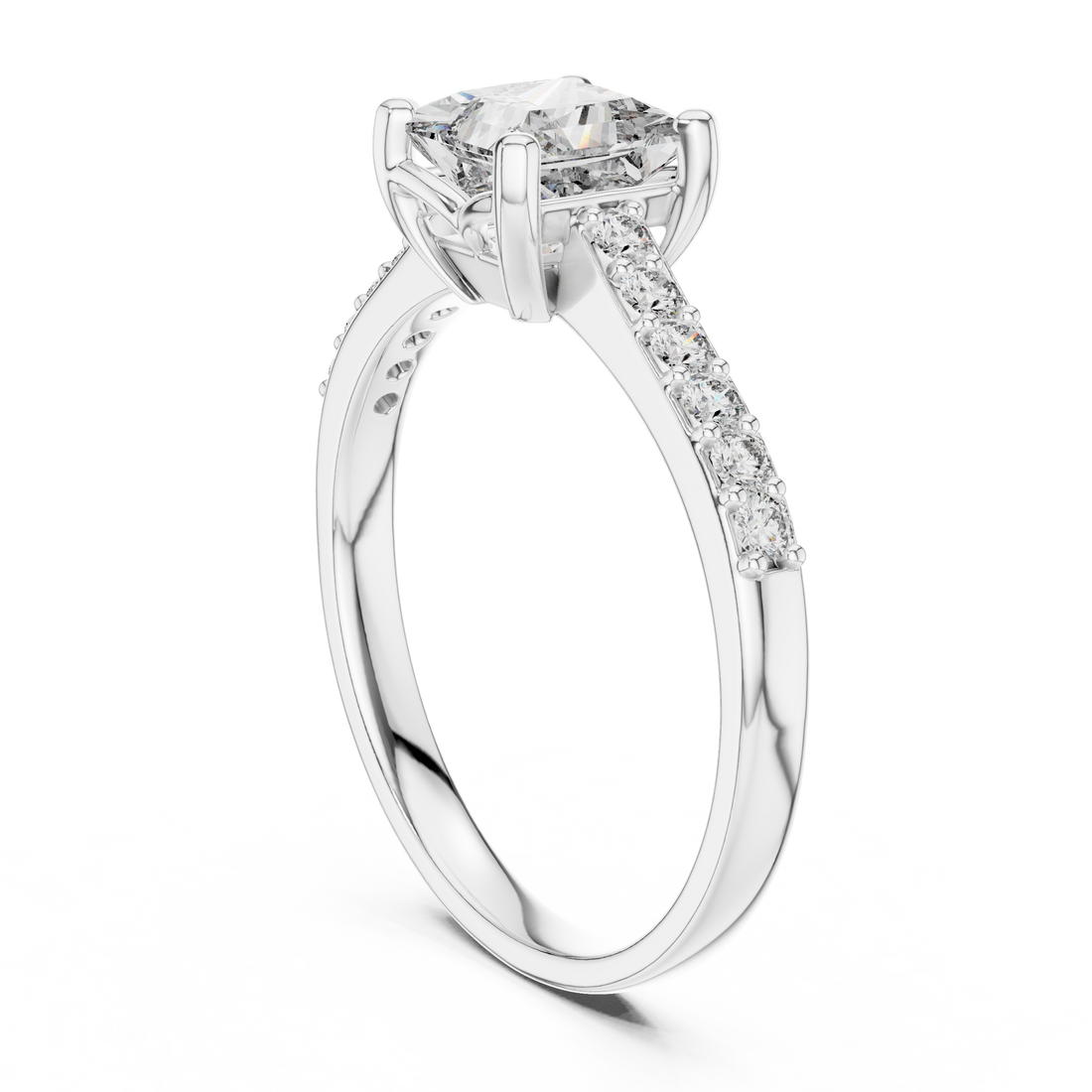 Fashion Ring - Princess | 00001L (6) - White Gold