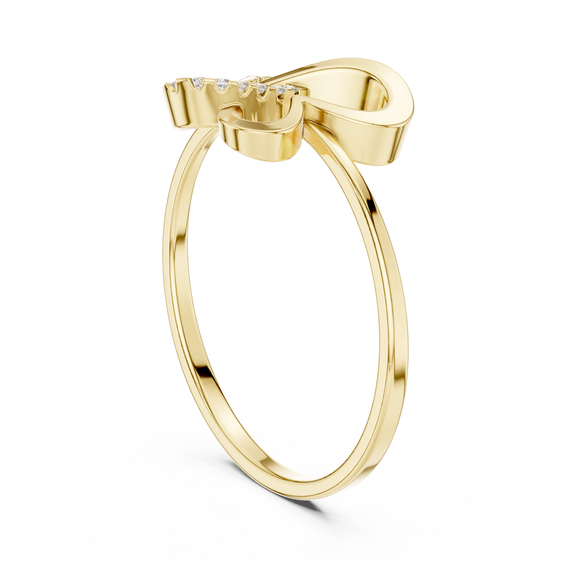 1 (240) - Fashion Round Ring - White Gold