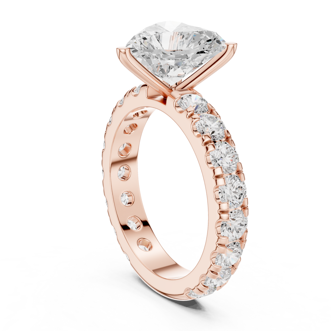 63 HR - Solitaire Heart Ring - White Gold