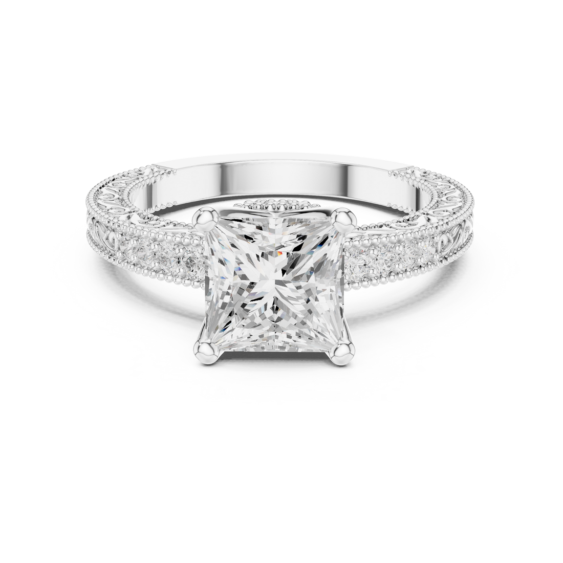Vintage Ring - Princess | DDLR-980 - Rose Gold