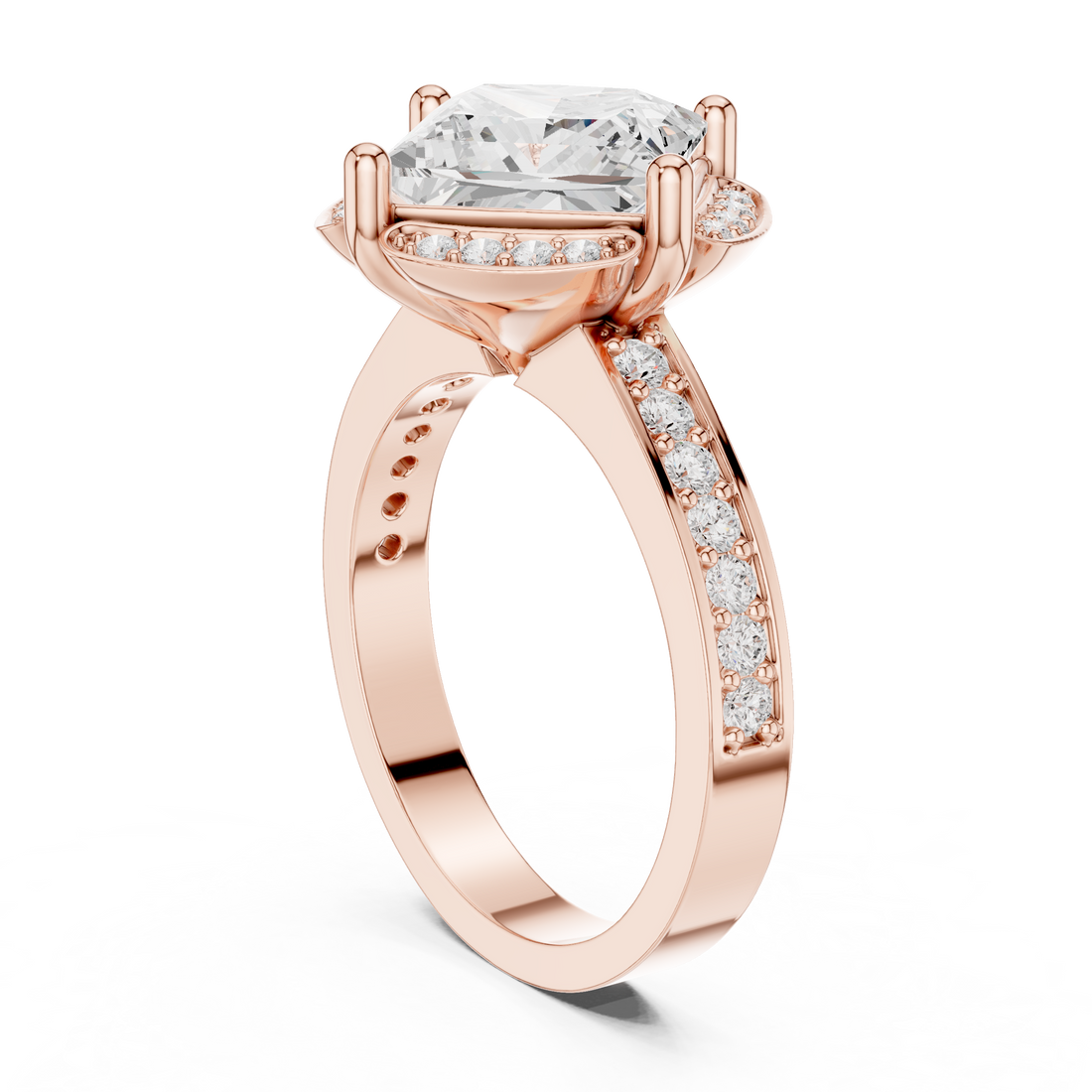 DDLR-361 - Solitaire Princess Ring - White Gold