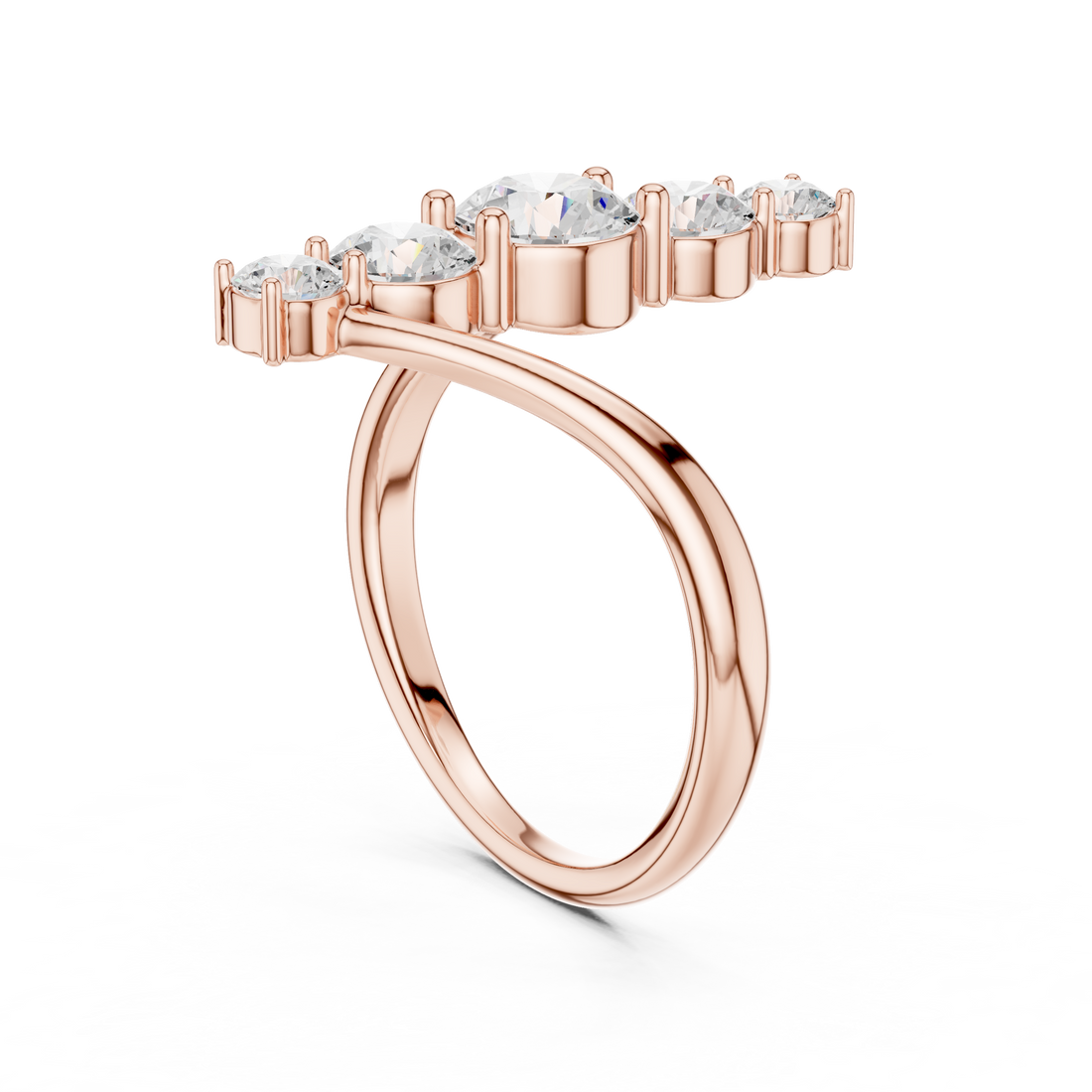 SBWR(62) - Fashion Round Ring - White Gold
