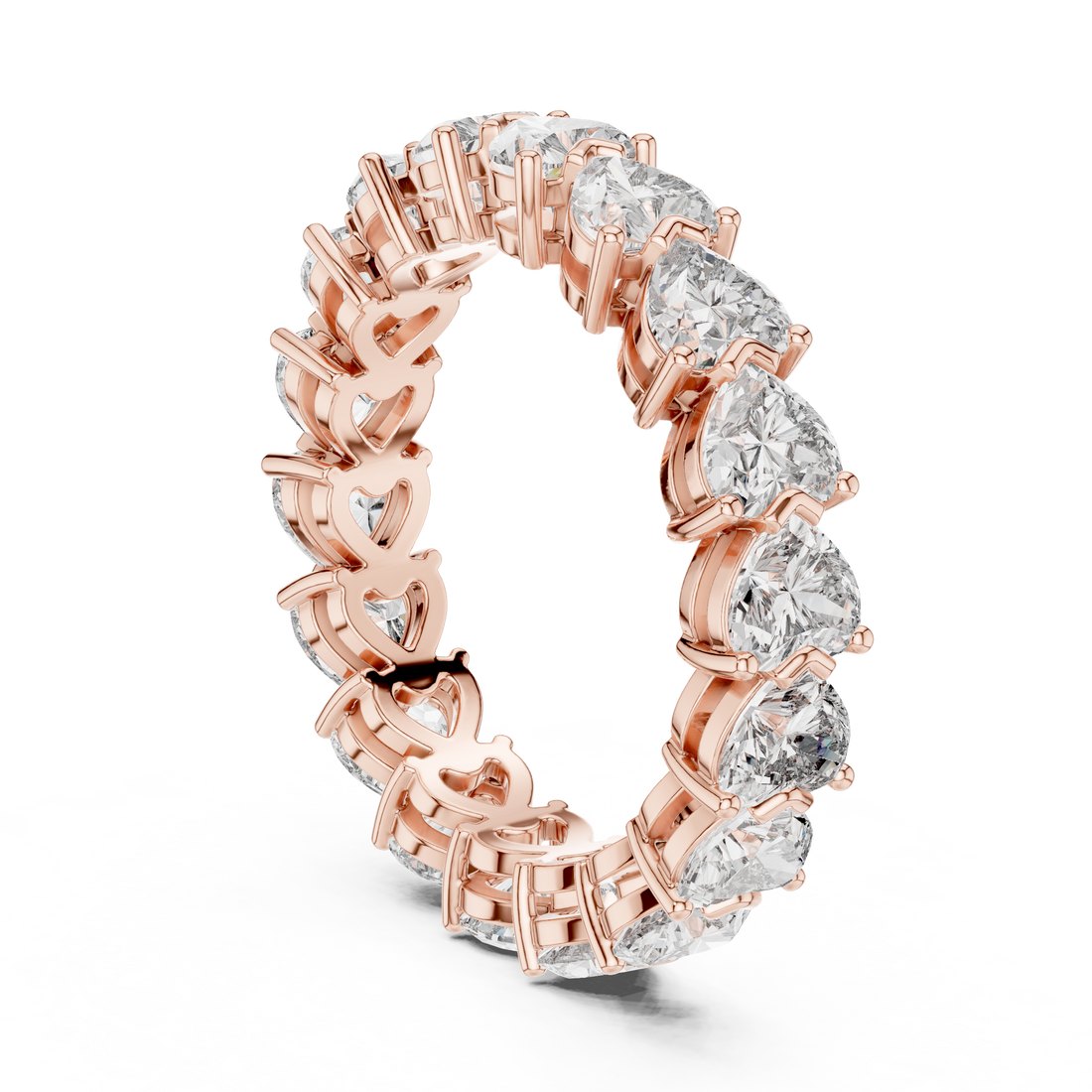 DDLR-226 - Eternity Heart Ring - White Gold