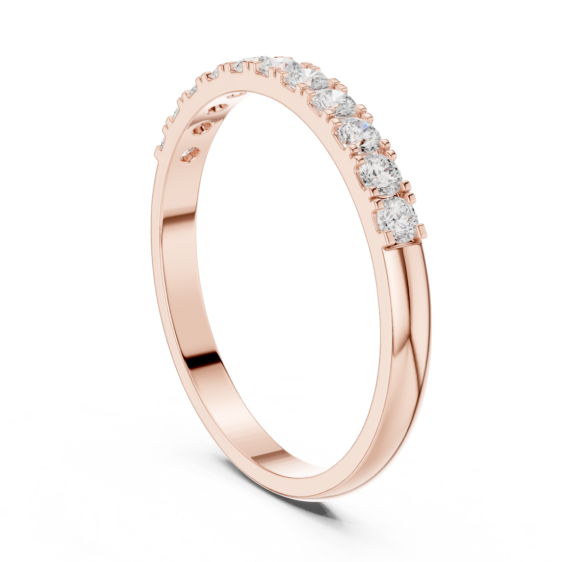 HLR-86 - Eternity Round Ring - White Gold