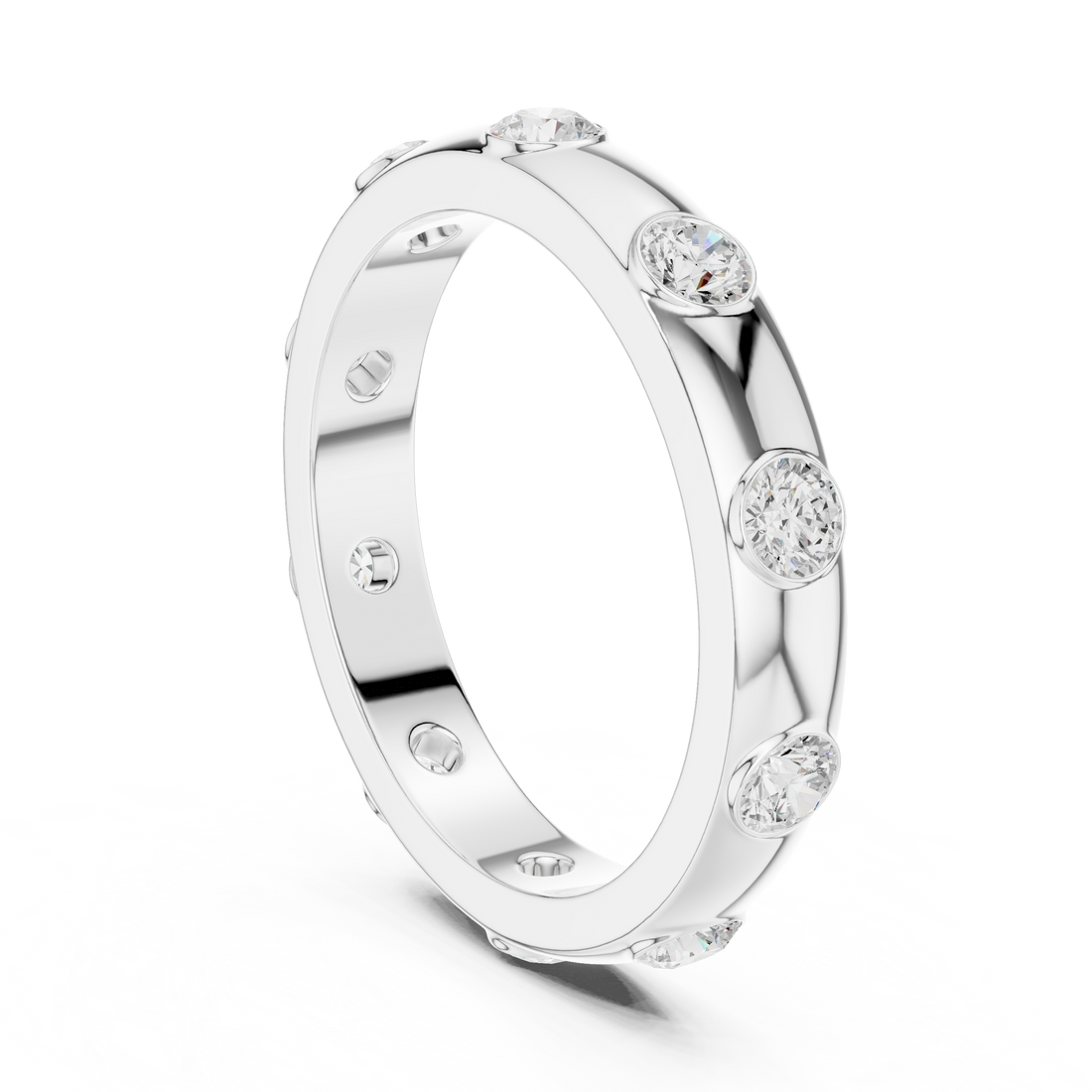 DDLR-352 - Eternity Round Ring - White Gold