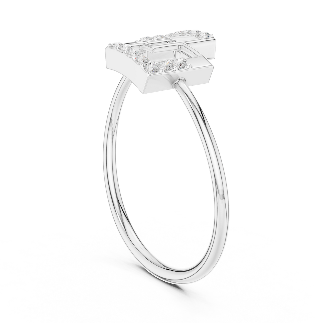 1 (111) - Fashion None Ring - White Gold