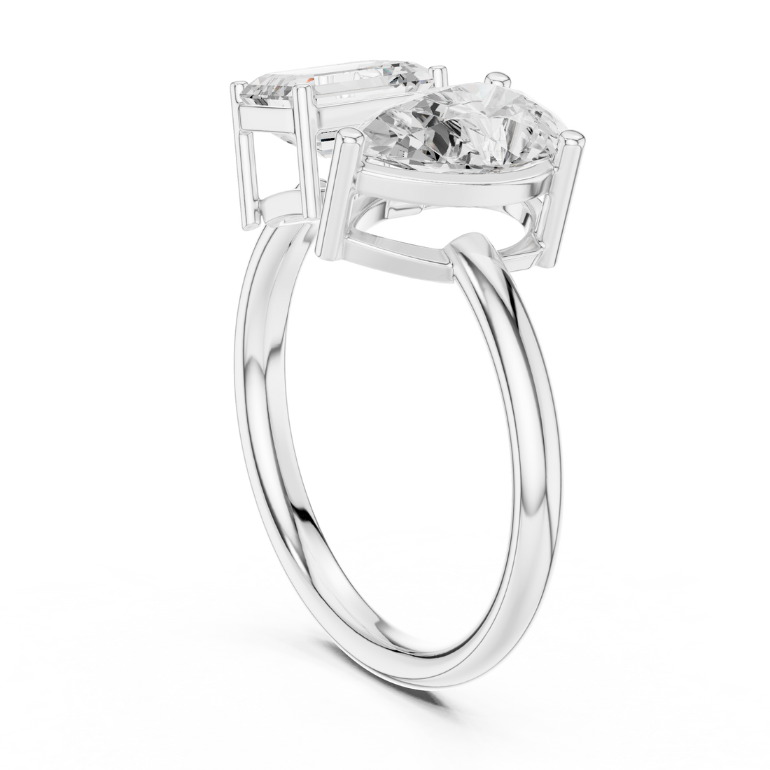 DDLR-1057 - Bypass Mixed Ring - White Gold