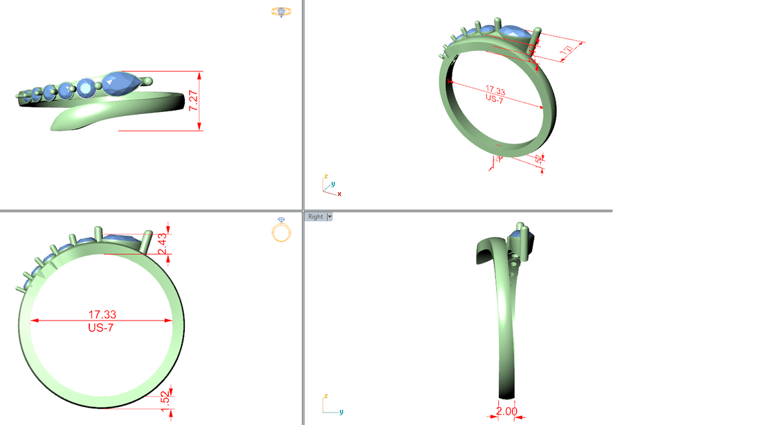 Fashion Ring - Oval | SBWR(9)