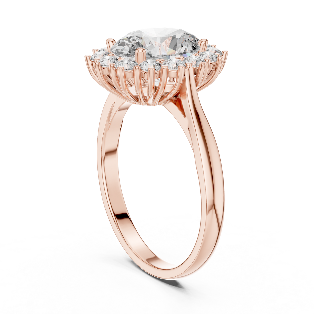 00001L (13) - Fashion Oval Ring - White Gold