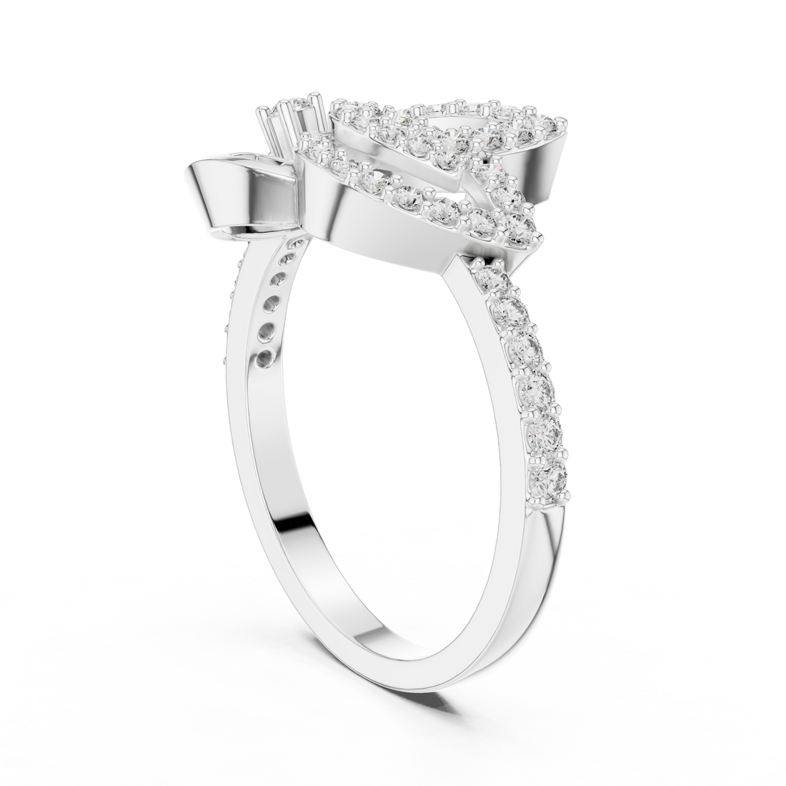 LR-01 (74) - Fashion Unknown Ring - White Gold