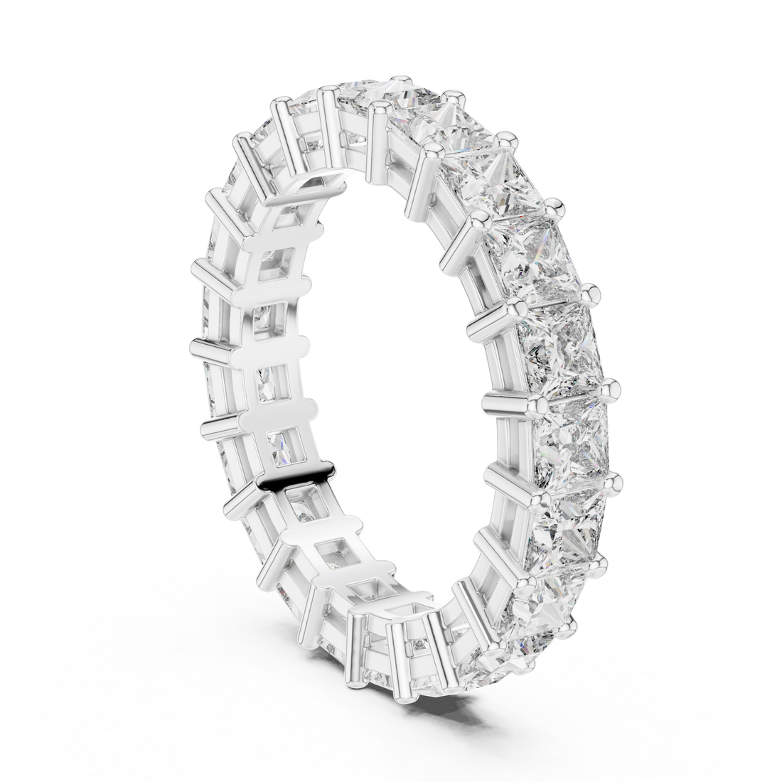 DDLR-204 - Eternity Princess Ring - White Gold