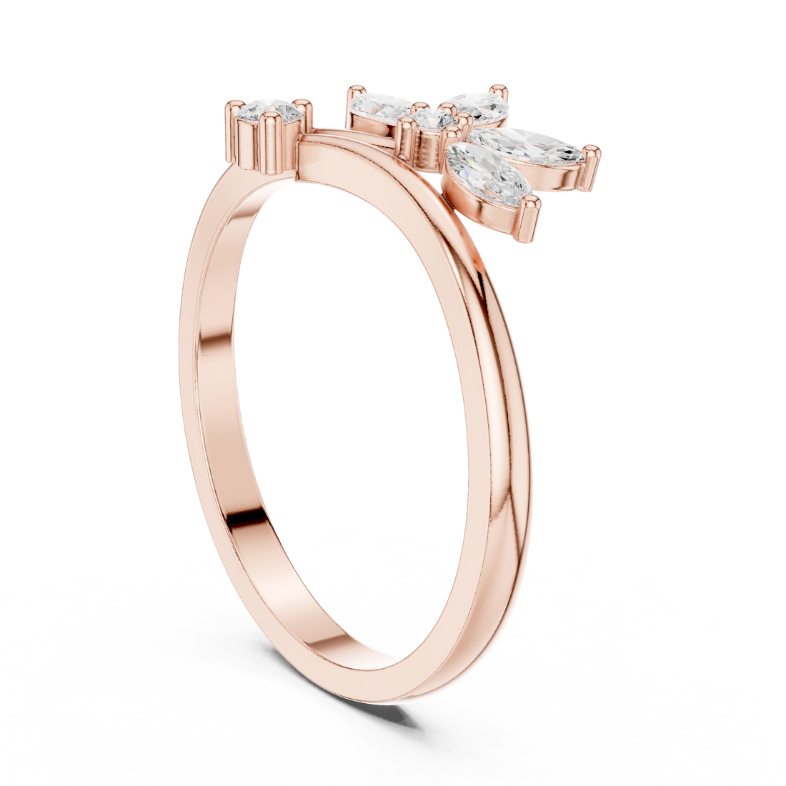 Fashion Ring - Marquise | HLR-259 - White Gold