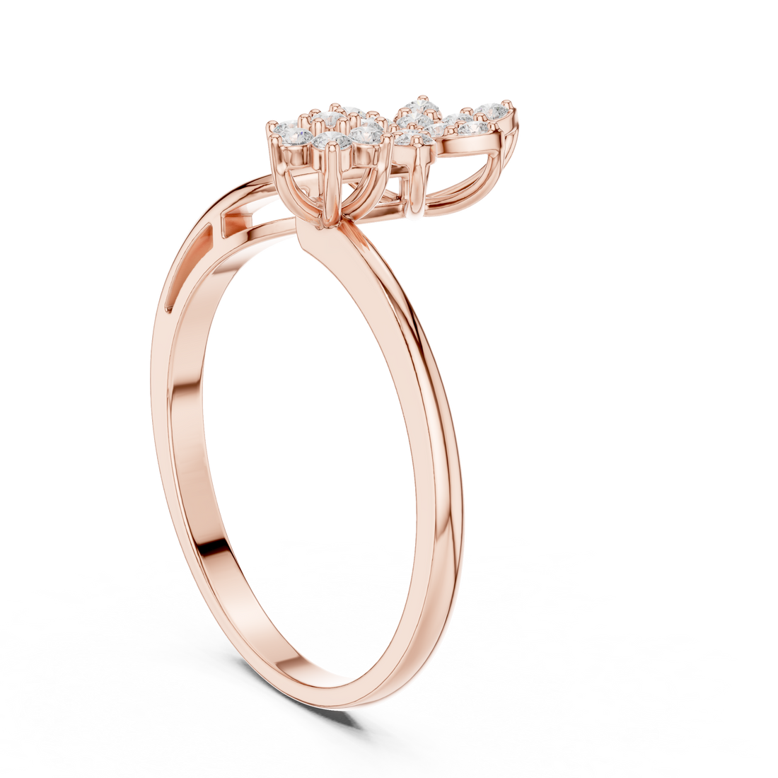 HLR-223 - Fashion Round Ring - White Gold