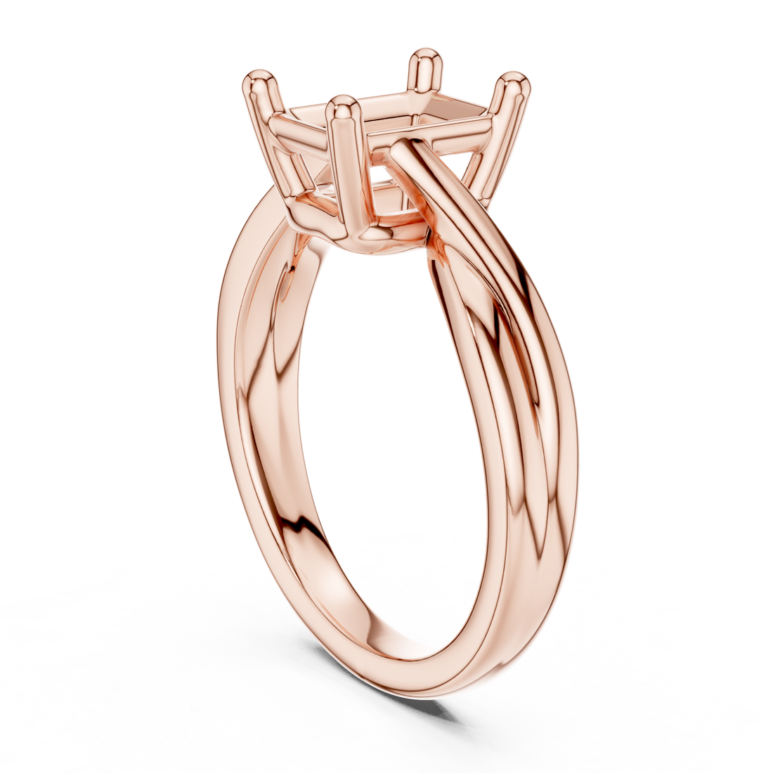 DDLR-112 - R00705-RA - Solitaire Radiant Ring - White Gold