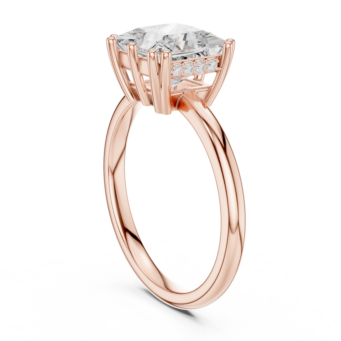 DDLR-254 - R00847-PR - Solitaire Princess Ring - White Gold