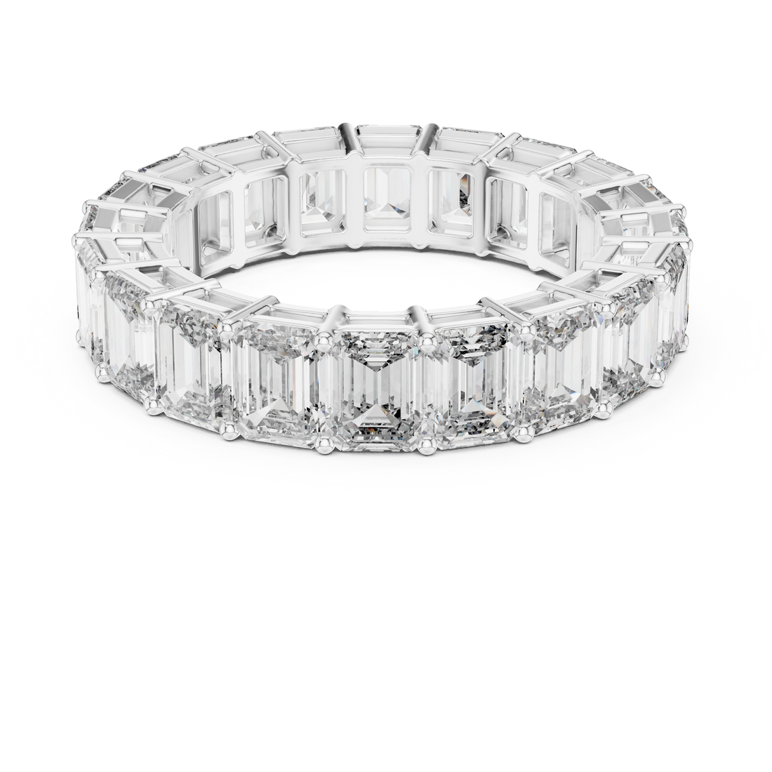 Eternity Ring - Emerald | DDLR-207 - Rose Gold