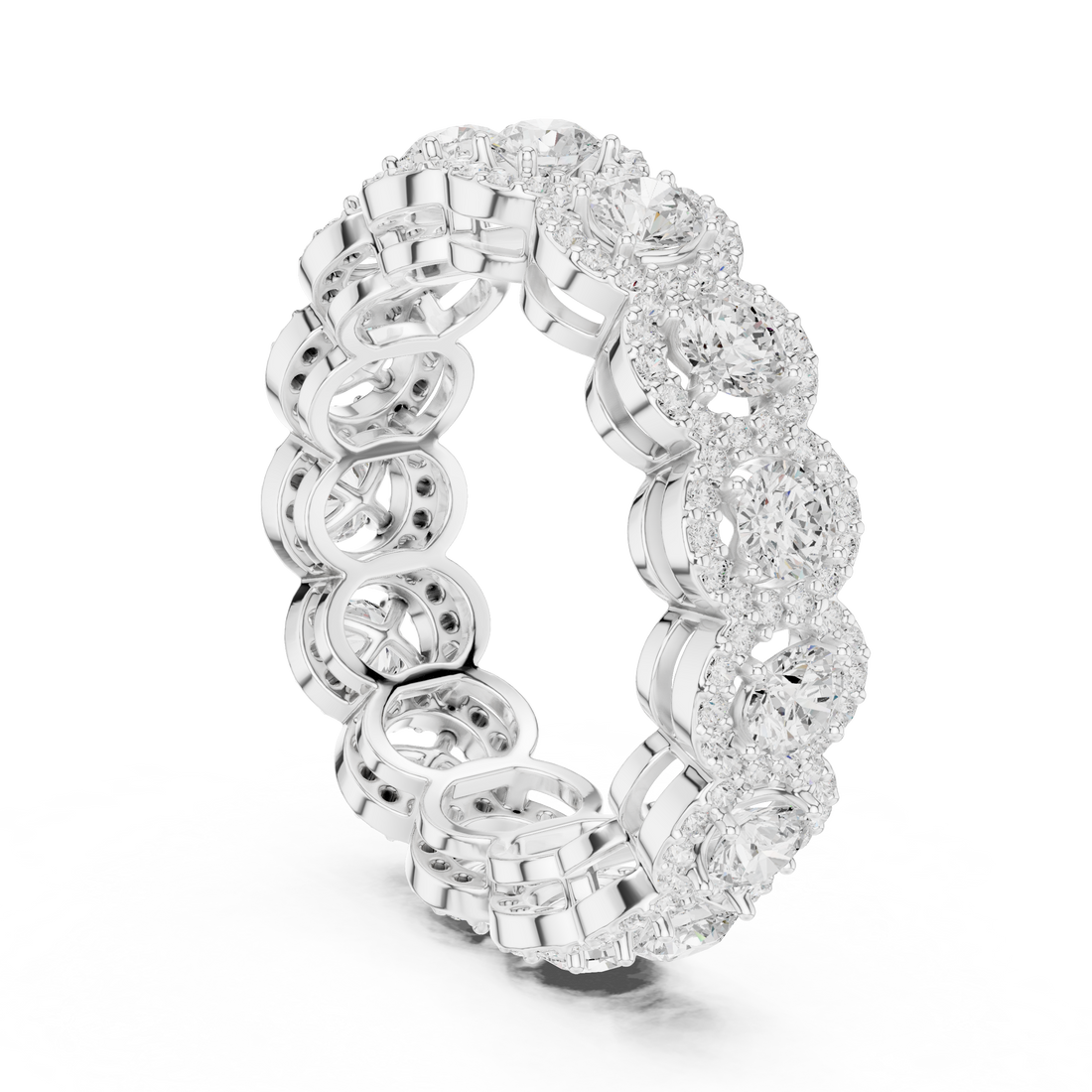 Fashion Ring - Round | DDLR-764 - White Gold