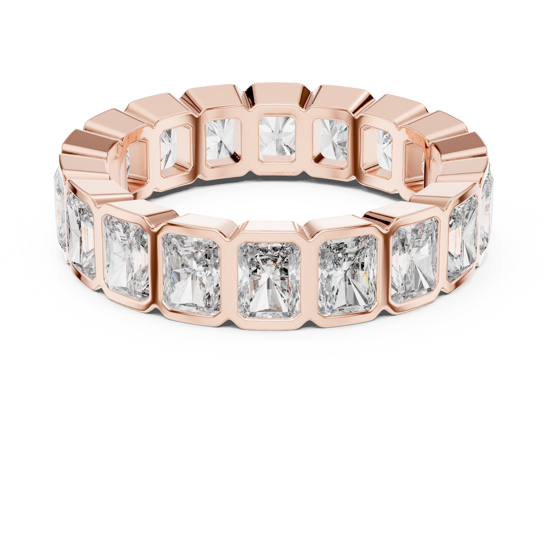 Eternity Ring - Radiant | DDLR-222 - Rose Gold