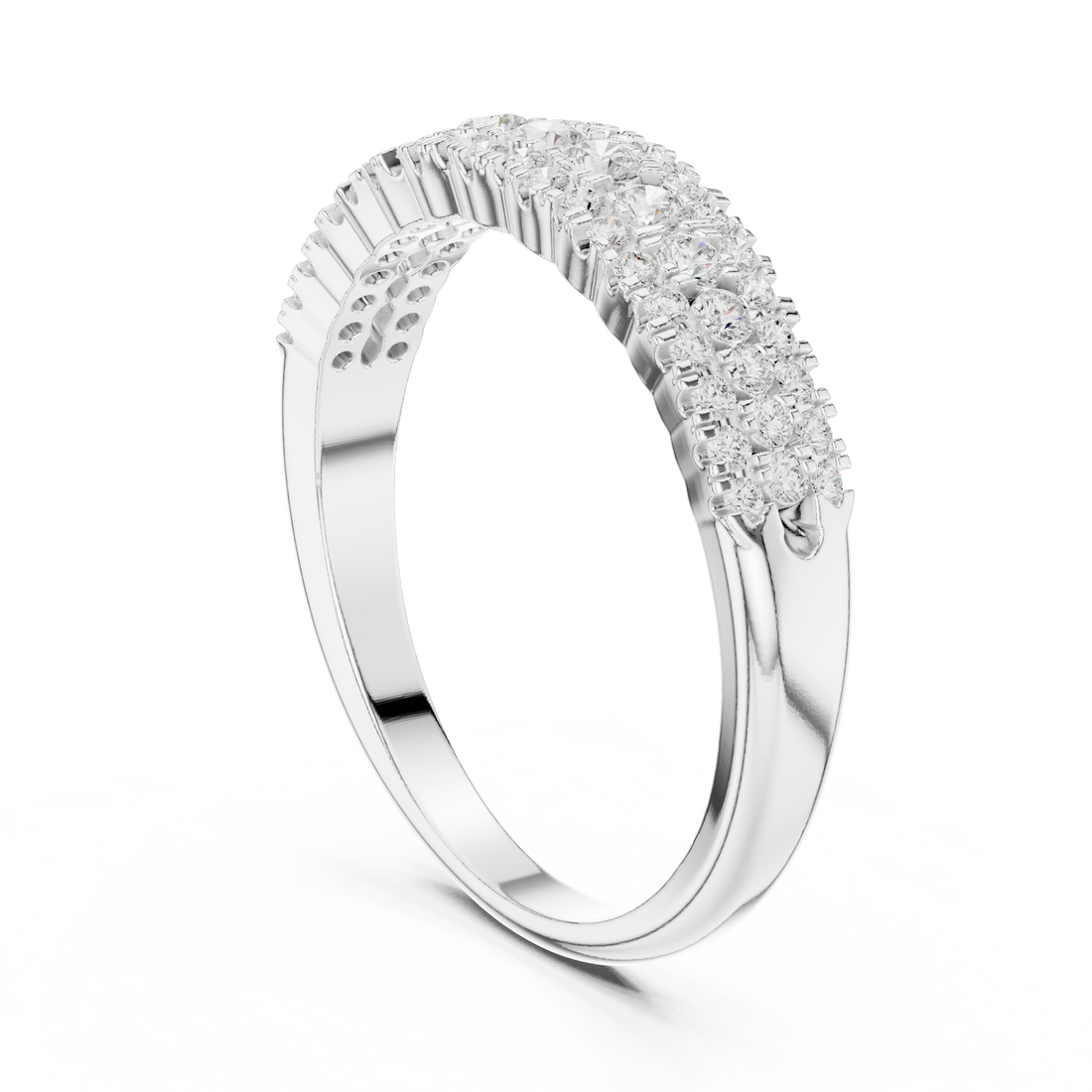 DDLR-449 - Eternity Round Ring - White Gold