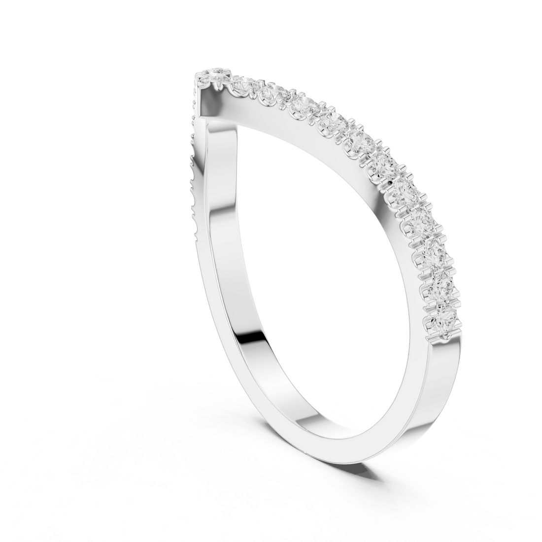 DDLR-1117 - Eternity None Ring - White Gold