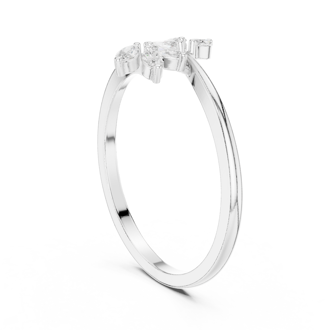 Fashion Ring - Marquise | HLR-236 - White Gold