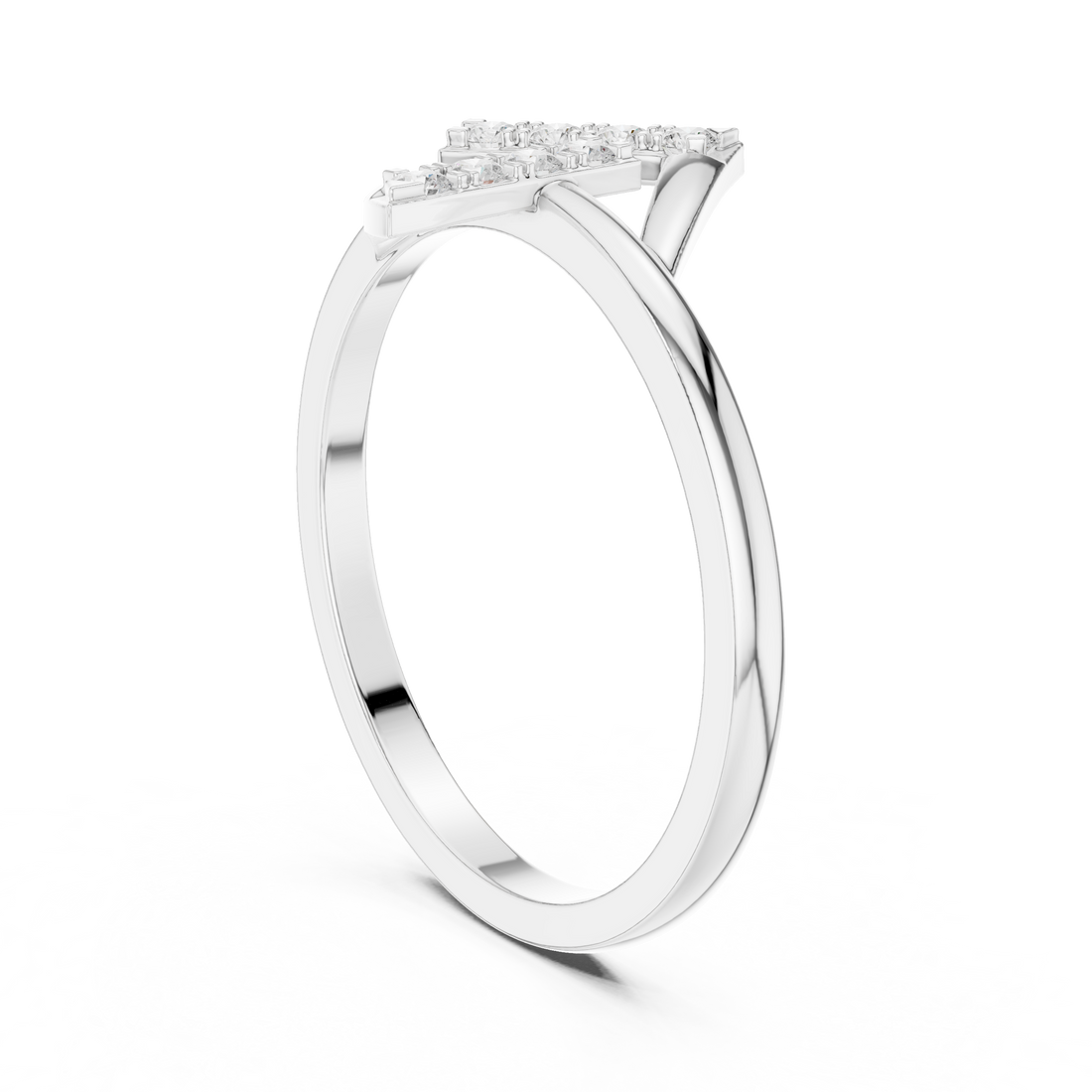 HLR-230 - Fashion Round Ring - White Gold