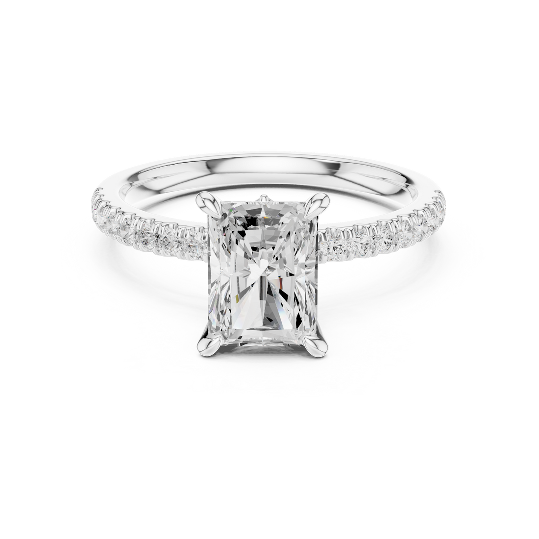 Solitaire Ring - Radiant | DDLR-1015 - Rose Gold