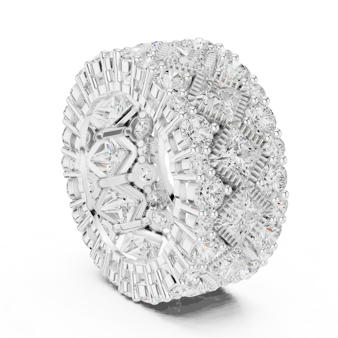 DDLR-370 - Eternity Princess Ring - White Gold