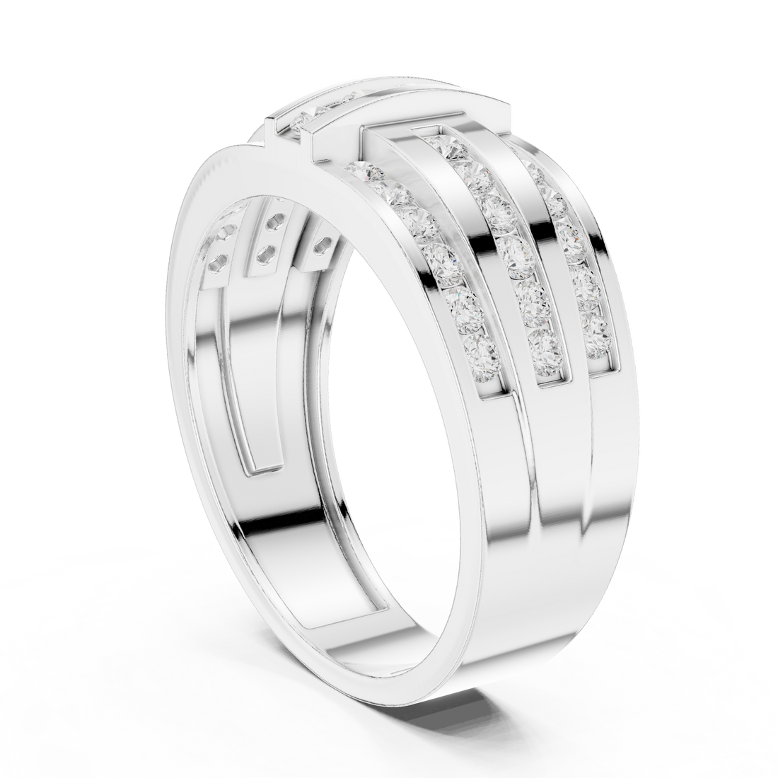 DDLR-387 - Fashion None Ring - White Gold