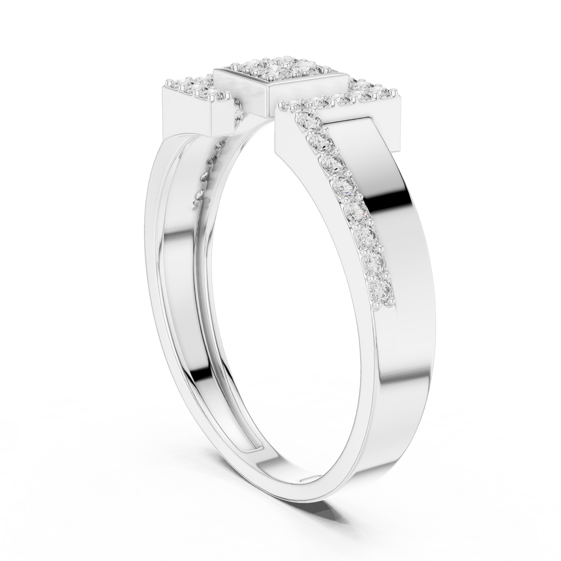 LR-01 (48) - Fashion Unknown Ring - White Gold