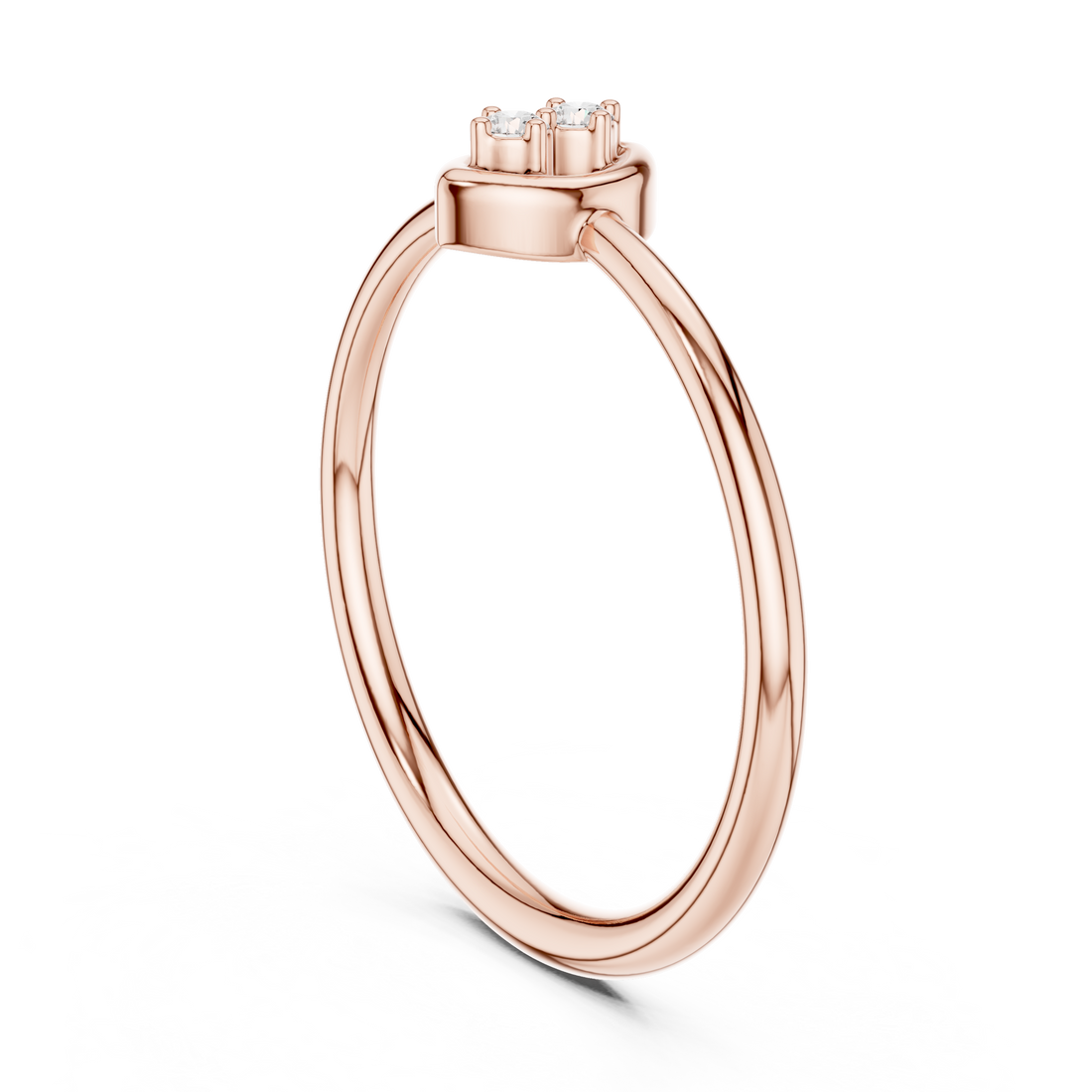 LR-01 (96) - Fashion Round Ring - White Gold