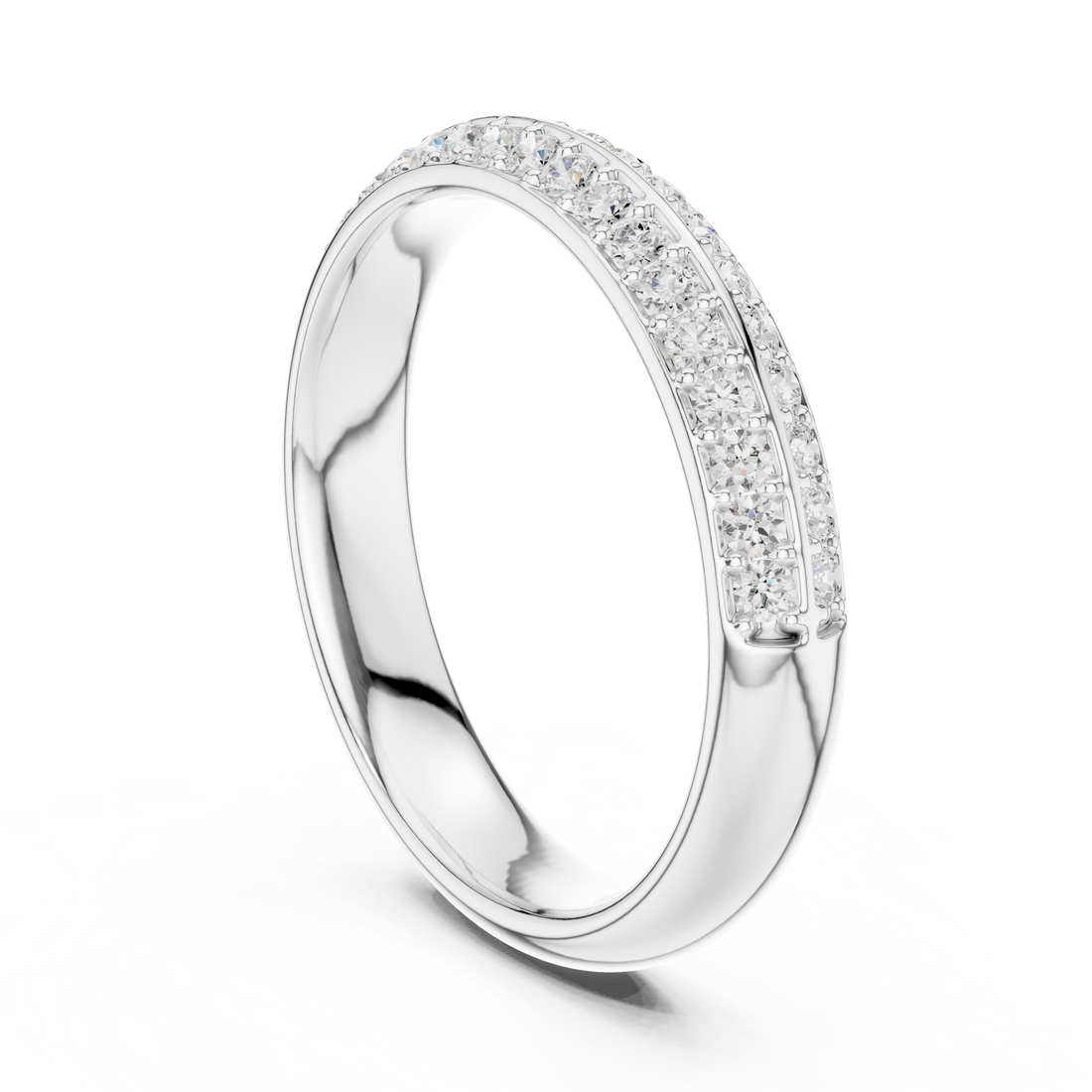 DDLR-575 - Eternity Round Ring - White Gold