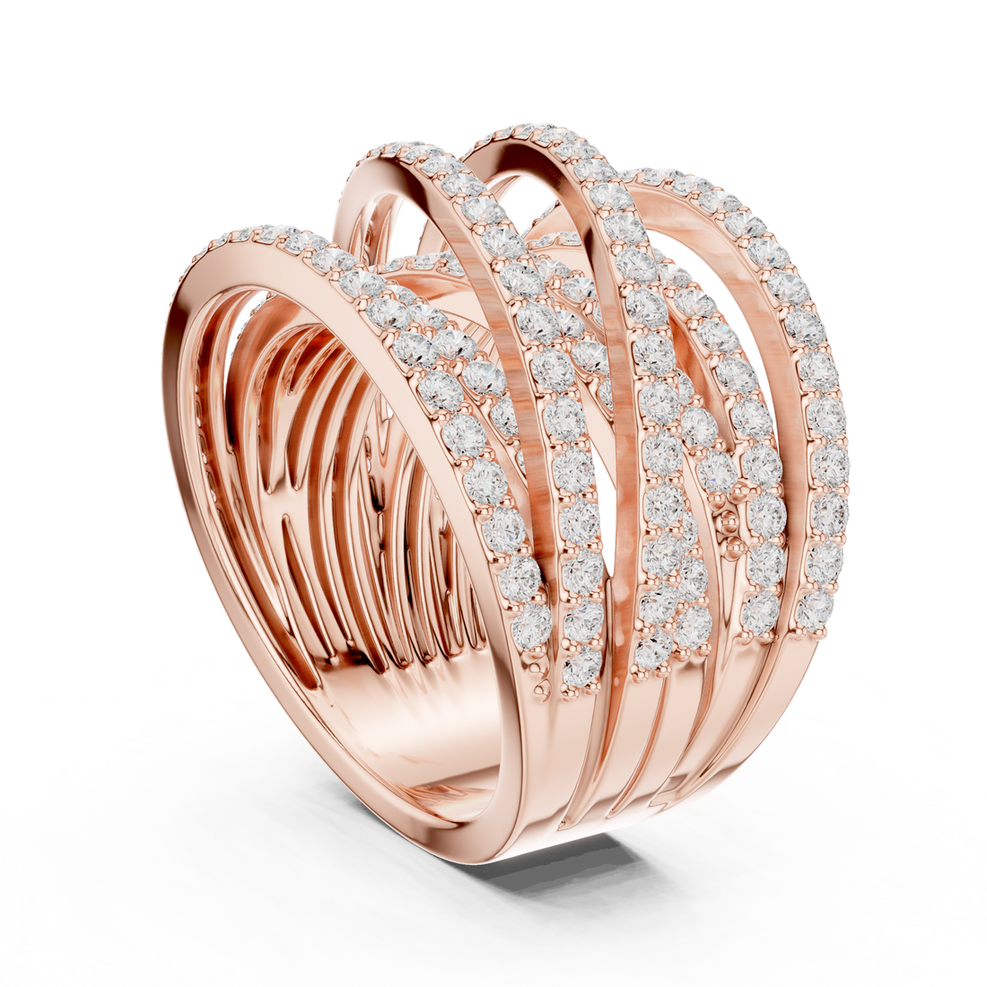 DDLR-855 - Fashion None Ring - White Gold