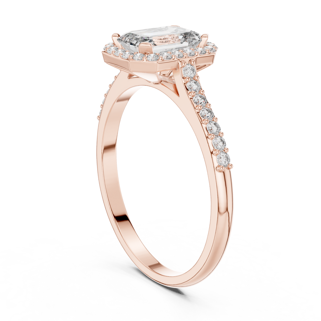 00001L (45) - Fashion Emerald Ring - White Gold